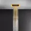 Накладная панель верхнего душа Gessi Afilo, с функцией дождя, 305x305 мм, внешняя часть, цвет Brushed Brass PVD