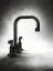 Смеситель для раковины Gessi Inciso, средний, c донным клапаном, цвет Black Metal Brushed PVD