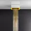 Накладная панель верхнего душа Gessi Afilo, с функцией дождя, 305x305 мм, внешняя часть, цвет Brushed Brass PVD