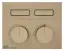 Термостат Gessi HI-FI, до 2 функций одновременно, кнопка вкл/выкл, внешняя часть, цвет Warm Bronze Brushed PVD