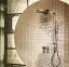 Душевой гарнитур Gessi Origini, штанга, душевая лейка, шланг, вывод воды, цвет Brushed Brass PVD