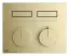 Термостат Gessi HI-FI, до 2-х функций одновременно, встраиваемый, внешняя часть, цвет Brushed Brass PVD