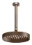 Верхний душ Gessi Anello, Ø218 мм, потолочный, шарнирный, цвет Copper Brushed PVD