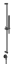 Душевой гарнитур Gessi316, штанга, душевая лейка, шланговое подсоединение, h828, цвет Matte Black