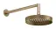 Верхний душ Gessi Ingranaggio, Ø218 мм, шарнирный, Н-166 мм, цвет Warm Bronze Brushed PVD