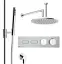 Термостат Gessi HI-FI, до 2-х функций одновременно, встраиваемый, цвет Finox Brushed Nickel
