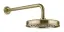 Верхний душ Gessi Venti20, Ø200 мм, для настенного крепления, поворотный, цвет Brushed Brass PVD