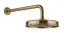 Верхний душ Gessi Venti20, Ø200 мм, для настенного крепления, поворотный, цвет Warm Bronze Br. PVD