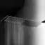 Верхний душ Gessi Tremillimetri Quadro 200, для настенного крепления, L-550 мм, цвет Black Metal Brushed PVD