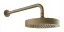 Верхний душ Gessi Inciso Ø220 мм, настенный, цвет Antique Brass