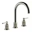 Cмеситель для раковины Gessi Venti20, с зонтичным изливом, донный клапан, цвет Nickel PVD