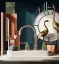 Cмеситель для раковины Gessi Venti20, с зонтичным изливом, донный клапан, цвет Brass PVD