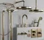 Cмеситель для раковины Gessi Venti20, с зонтичным изливом, донный клапан, цвет Brass PVD