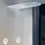 Верхний душ Gessi Tremillimetri Tondo 300, для настенного крепления, L-550 мм, цвет Brushed Brass PVD