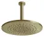 Верхний душ Gessi316, Ø355 мм, шарнирный для потолочного крепления, цвет Brushed Brass PVD