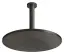 Верхний душ Gessi316, Ø355 мм, шарнирный для потолочного крепления, цвет Black Metal Brushed PVD