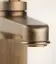 Смеситель для раковины Gessi Venti20, на 3 отверстия, средний, с донным клапаном, цвет Warm Bronze Br. PVD