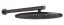 Верхний душ Gessi 316 настенный, цвет Black Metal Brushed PVD