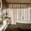 Смеситель для ванны Gessi 316, напольный, встраиваемый, с душевой лейкой, цвет Copper Brushed PVD