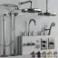 Верхний душ Gessi Venti20, Ø328 мм, потолочный, поворотный с шарниром, цвет Brass PVD