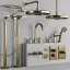 Верхний душ Gessi Venti20, настенный, Ø300 мм, цвет Warm Bronze Br. PVD