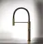 Cмеситель для кухни Gessi 316, полупрофессиональный, поворотный, с выдвижным душем, h480х269 мм, цвет Warm Bronze Brushed