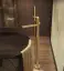 Cмеситель для ванны Gessi Ventaglio, h1069 мм, напольный, с переключателем и ручным душем, внешняя часть, цвет Brushed Brass PVD