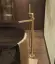 Cмеситель для ванны Gessi Ventaglio, h1069 мм, напольный, с переключателем и ручным душем, внешняя часть, цвет Warm Bronze Brushed PVD