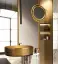 Раковина Gessi Venti20 Ø400 мм, накладная, без перелива, цвет Brushed Brass PVD