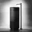 База Gessi, отдельностоящая, для раковины арт. 54601, с сифоном и дренажной трубкой, сливом в пол, цвет Cristalplant Dark Metal