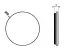 Декоративная вставка Gessi Origini, для ручек смесителя, цвет Glossy Ocra