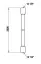 Шланг Gessi Technical Accessories, Сromalux с коническим соединением, цвет Finox Brushed Nickel