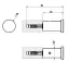 Крючок Gessi 316, настенный, Ø28х45 мм, цвет Black Metal Brushed PVD