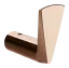 Крючок Gessi Ventaglio, 27x50xh56 мм, настенный, цвет Copper PVD