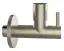 Кран-фильтр под раковину Gessi Technical Accessories, с подводом воды, L-96 мм, запорный, цвет Finox Brushed Nickel