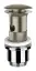 Донный клапан Gessi Technical, автоматический Stop&Go, для раковины c переливом, цвет Finox Brushed Nickel