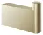 Крючок Gessi Origini, настенный, h46х75 мм, цвет Brass Br. PVD