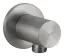 Шланговое подсоединение Gessi316, цвет Steel Brushed