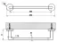Полотенцедержатель Gessi, L 300 мм, настенный, цвет Matte White