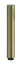 Ручная лейка Gessi Technical Accessories Ø32 мм, с защитой от известкового налёта, цвет Brushed Brass PVD