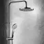 Ручная лейка Gessi Technical Accessories ø130 мм, с защитой от известкового налёта, цвет Black Metal Brushed PVD