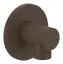 Шланговое подсоединение Gessi Ventaglio, Н-65 мм, цвет Dark Bronze