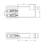 Крючок Gessi Inverso, 15x60x35h мм, настенный, цвет Black Metal PVD