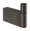 Крючок Gessi Habito, настенный, h56х75 мм, цвет Black Metal Brushed PVD