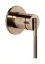 Скрытая часть для смесителя Gessi, на 1 выход, цвет Steel Brushed