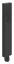 Ручная лейка Gessi Rettangolo К, с защитой от известкового налёта, цвет Matte Black