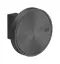 Крючок Gessi Origini, настенный, ø67х50 мм, с отделочной вставкой, цвет Black Metal Brushed PVD