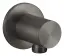 Шланговое подсоединение Gessi316, цвет Black Metal Brushed PVD