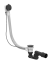 Слив-перелив для ванны Gessi Technical accessories, L700 мм, цвет Matte Black
