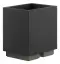 Стакан Gessi, настольный, чёрный композитный материал, цвет Black Metal Brushed PVD